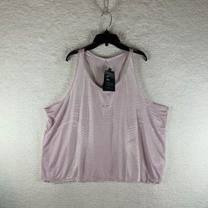 Nike Pro Tank Top Women's 2XL Purple‎ Polyester Dri-Fit Training Scoop Neck 6903
